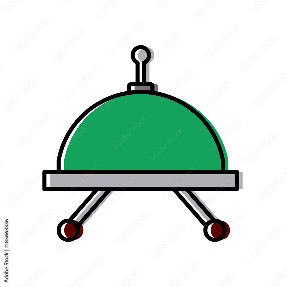 Wall mural Restaurant dish dome icon vector illustration  graphic c design