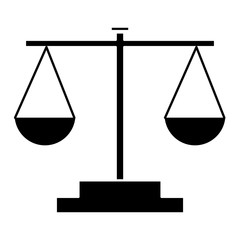 Balance justice symbol icon vector illustration graphic design
