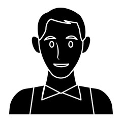 Man profile cartoon icon vector illustration graphic design