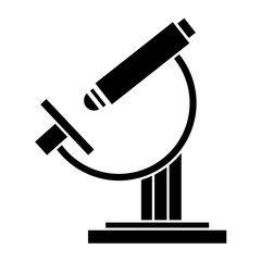 Microscope science tool icon vector illustration graphic design