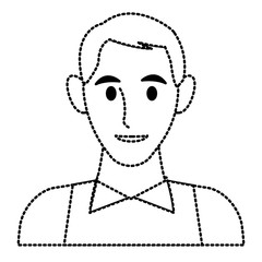 Man profile cartoon icon vector illustration graphic design