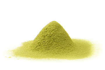 Fototapeta na wymiar matcha powder green tea isolated on a white background