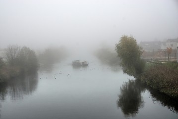 Nebel &uuml;ber den Kanal