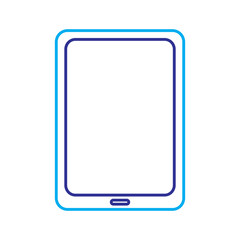 tablet computer technology device wireless vector illustration image outline color image