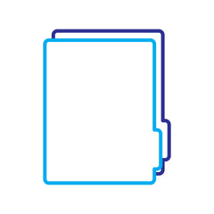 folder file archive document internet element vector illustration blue purple line image