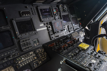 helicopter cockpit © sirfujiyama