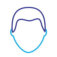 default male avatar man profile picture icon vector illustration blue purple line image