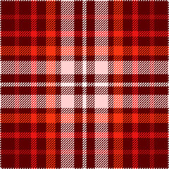 Plaid check pattern. Seamless fabric texture print. 