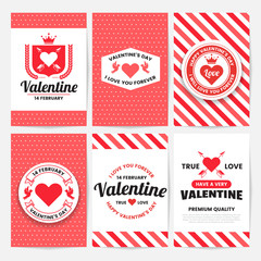 Valentine template banner Vector background for banner