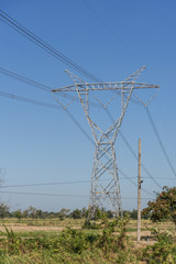 Obraz premium high voltage electric pole