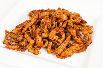 Pfannengyros gebraten