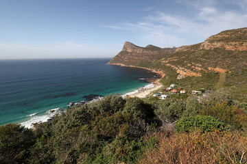 Landscape near the coast at Cape of Good Hope, South Africa