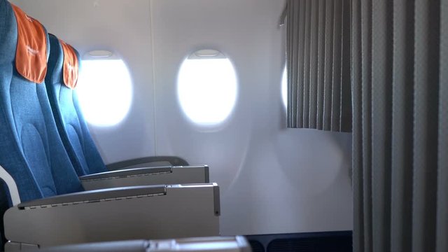 passenger seats inside the aircraft