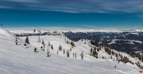 Skiing At Nassfeld Carinthia Austria