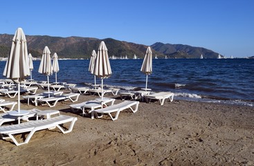  Beautiful sea and sky on a clear day in Marmaris