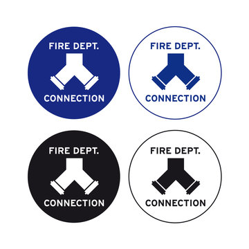 Fire Brigade Department Company Bridge Connection Sign Set