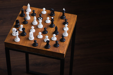 A set of white chess