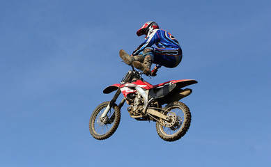Fototapeta na wymiar Motocross Freestyle