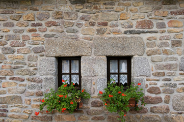Fototapeta na wymiar Village of Kerascoet (Kérascoët), Brittany (Bretagne), France