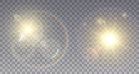 Two realistic lens flare effects