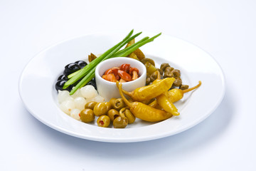 appetizer on the white background