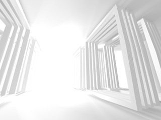 Obraz premium Abstract Modern White Architecture Background