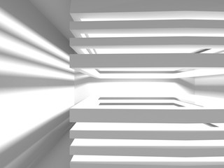 Abstract Modern White Architecture Background