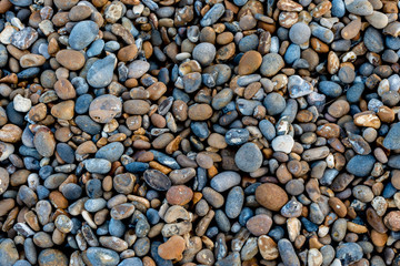 Pebbles and shingle stones on Aldeburgh Beach