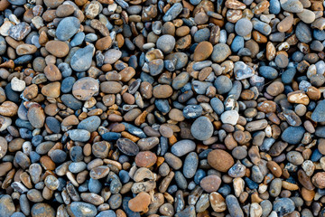 Pebbles and shingle stones on Aldeburgh Beach
