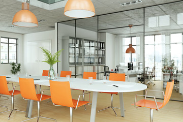 modernes Büro im Loft