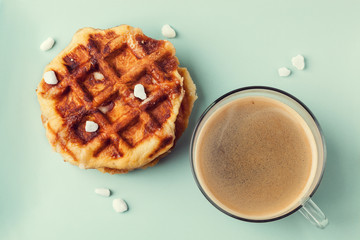 Homemade Belgian Liege or sugar waffles