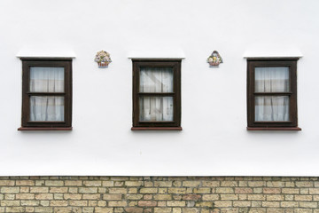 Ornate Detail on House Wall