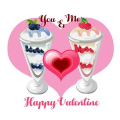 valentine parfaits