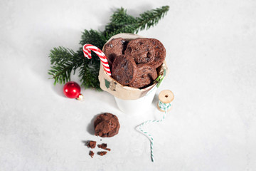 Christmas chocolate cookies