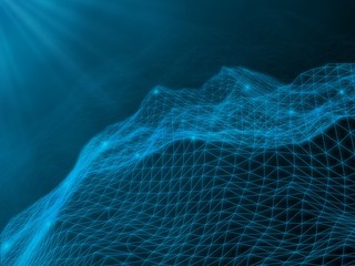 Abstract vector landscape background.