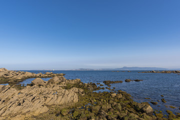 Fototapeta na wymiar Coast of San Vicente de O Grove (Pontevedra, Spain).