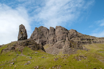 Landscape on the island of Skye in the north of Scotland