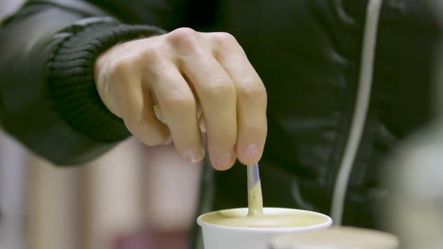 Coffee taste in bar