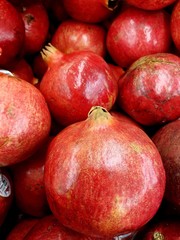 Pomegranates at the Orchard store in season from September to February.