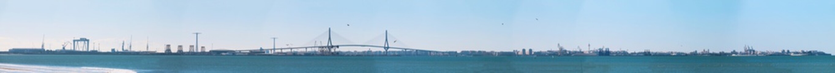 Super panoramic of Cadiz, Spain