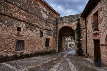 Fototapeta na wymiar Maderuelo medieval village in Segovia, Spain