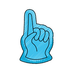 fan hand glove icon