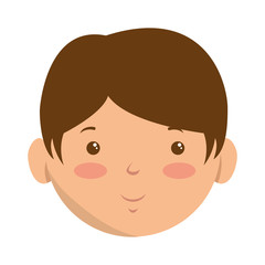 baby face avatar character vector illustration design