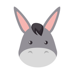 cute mule character icon vector illustration design
