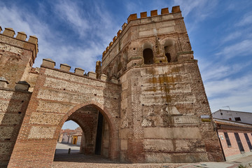 Madrigal de las Altas Torres village in Avila province, Spain