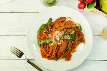 トマトソーススパゲティ