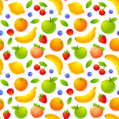 Cartoon fruit pattern