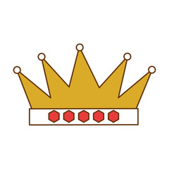 king crown isolated icon vector illustration design