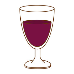 wine cup isolated icon vector illustration design
