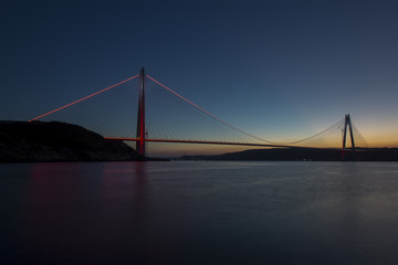 Fototapeta na wymiar Yavuz Sultan Selim Bridge , Istanbul , Turkey